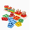 Wooden plug-in game with plug-in blocks, colourful wooden toy, plug-in puzzle, Kids wooden Toys, gift for toddlers, children from 3 years, toy wooden puzzle