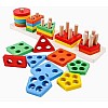Wooden plug-in game with plug-in blocks, colourful wooden toy, plug-in puzzle, Kids wooden Toys, gift for toddlers, children from 3 years, toy wooden puzzle