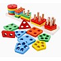 Wooden plug-in game with plug-in blocks, colourful wooden toy, plug-in puzzle, Kids wooden Toys, gift for toddlers, children from 3 years, toy wooden puzzle