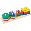 Wooden plug-in game with plug-in blocks, colourful wooden toy, plug-in puzzle, Kids wooden Toys, gift for toddlers, children from 3 years, toy wooden puzzle
