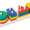Wooden plug-in game with plug-in blocks, colourful wooden toy, plug-in puzzle, Kids wooden Toys, gift for toddlers, children from 3 years, toy wooden puzzle