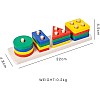Wooden plug-in game with plug-in blocks, colourful wooden toy, plug-in puzzle, Kids wooden Toys, gift for toddlers, children from 3 years, toy wooden puzzle