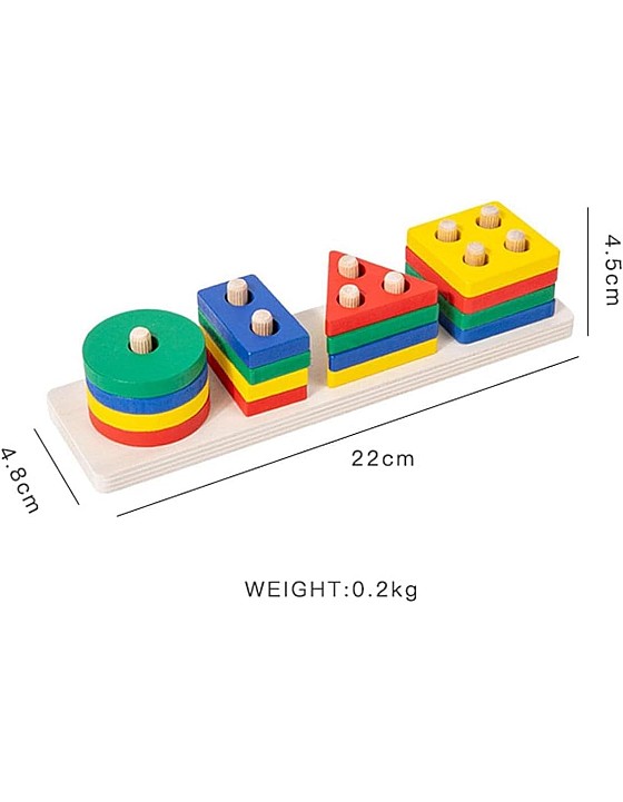 Wooden plug-in game with plug-in blocks, colourful wooden toy, plug-in puzzle, Kids wooden Toys, gift for toddlers, children from 3 years, toy wooden puzzle