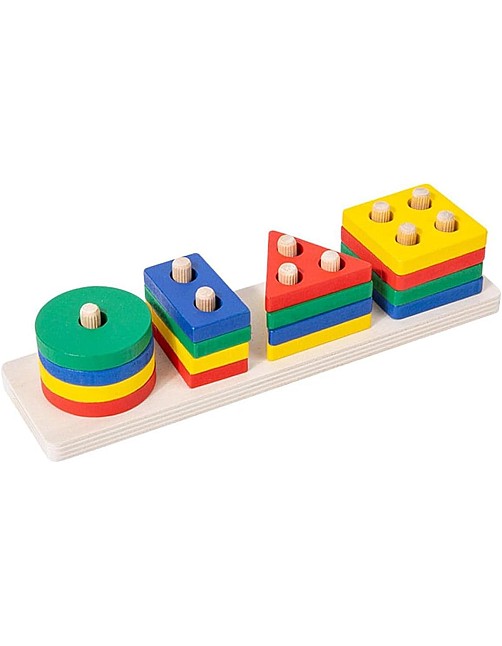Wooden plug-in game with plug-in blocks, colourful wooden toy, plug-in puzzle, Kids wooden Toys, gift for toddlers, children from 3 years, toy wooden puzzle
