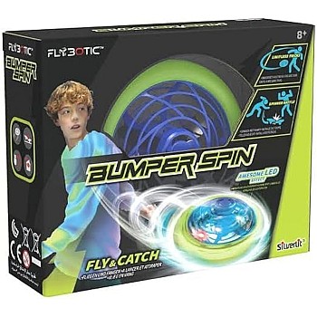 Hand Control Spinner with Bumper and LED Light for Boys Girls Indoor Outdoor Play