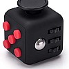 VAPIAO Fidget Cube - Anti-Stess Cube - Stress Cube 'Toy' for Stress Relief for Nervousness for All Ages in Black / Red