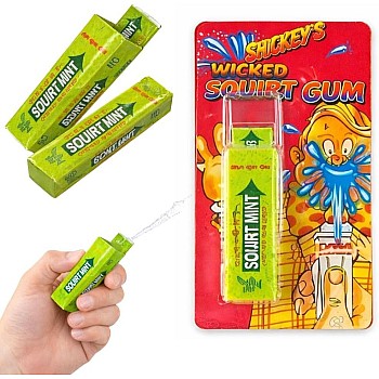 2 Pcs April Fool's Day Essential Creative Prank Tools; Full Body Water Spray Gum; Small Naughty Novelty Gift for Adult Graduation Birthday Party