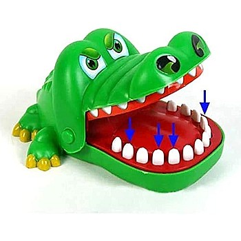 Large Fun Toys Crocodile Dentist Bite Finger Game Funny Novetly Crocodile Toy for Kids Gift