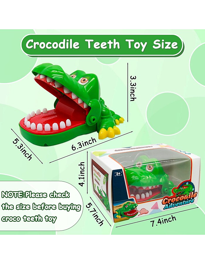 iShyan Crocodile Teeth Toys Game for Kids, Crocodile Biting Finger Dentist Games Funny Toys, 2020 Version Ages 4 and Up