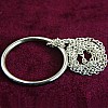 Steel Magic Ring And Chain Cool Magic Trick Props Metal Knot Ring On Chain Game Show. Props Toys Magic Tricks Prank Party Kids Adults. (1)