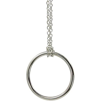 Steel Magic Ring And Chain Cool Magic Trick Props Metal Knot Ring On Chain Game Show. Props Toys Magic Tricks Prank Party Kids Adults. (1)