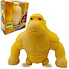 Novel Yellow Squishy Monkey Toy for Kids and Adults,Sensory Rubber Gorilla Toy for Relieving Stress and Anxiety,Stretch Decompression Stress Toy Gift for Easter,Christmas,Birthday