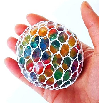 Squishy Ball Squeeze Grape Ball Relieve Pressure Ball for Kids Girls Boys | Squeeze Grape Balls for Kids - 6 cm (1 Pcs Mesh Ball)