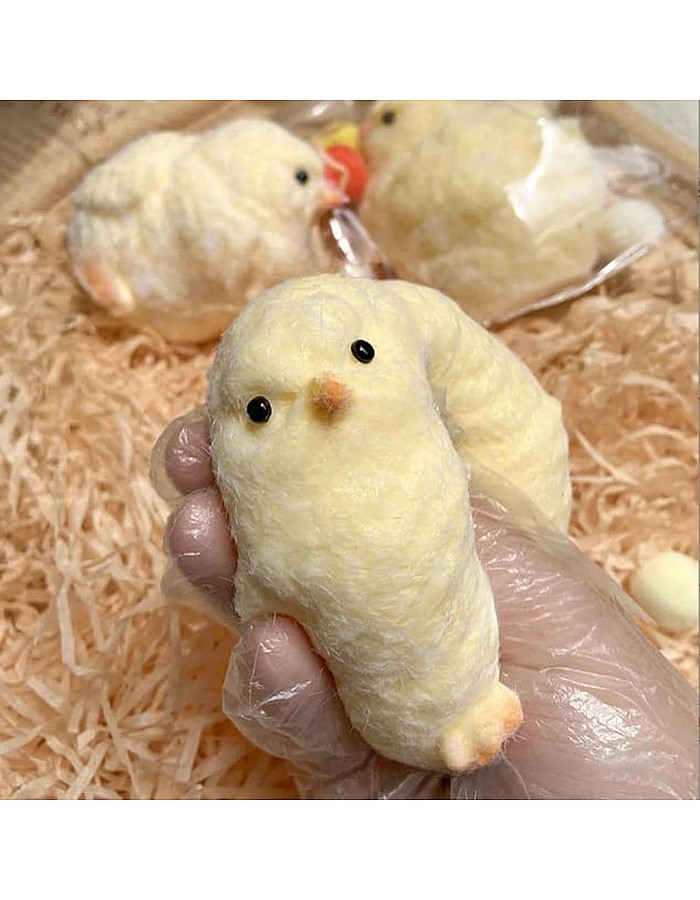 Squishy Chick, Cute Chick Squishy Toy, Chick Squeeze Toy, Chicken Fidget Toys, Squishy Chick Anti-Stress Toy, Chick Squeeze Toy for Adults and Children