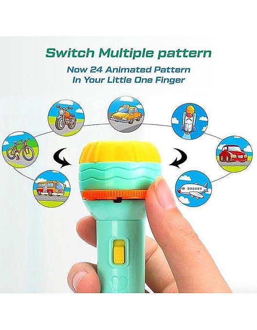 Animal Projector & Searchlight Toy for Kids – Interactive Toy with Cool Lights Projects Unique Animal Images for Kids of All Ages.(Blue)