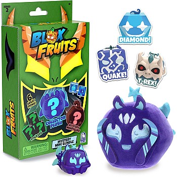 Blox Fruits Mystery Mini Bundle 6-Pieces Series 2, Includes Mystery Plush-Minifigure-3 Stickers-DLC Code, Collectibles, Officially Licensed, for Blox Fruits Enthusiast, 5 Years+