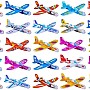 KIDSZONE 25/50/100 Pcs Foam Gliders Planes Toys for Kids, Paper Airplane, Party Favors Goodie Bag Stuffers, Outdoor Flying Toys, Bulk for Classroom Prizes Boys and Girls Gift (Set of 25)