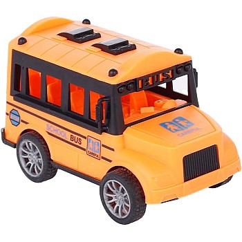 3A Boys F-34 Plastic School Bus Toy 1 Piece Orange