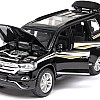 YBSM Diecast Car 1:32 For Toyota For Land-Cruiser SUV Cars Model Alloy Die Cast Sound And Light Pull Back Classic Luxury Vehicle Kids Toys Gift (Color : Black)