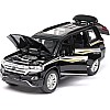 YBSM Diecast Car 1:32 For Toyota For Land-Cruiser SUV Cars Model Alloy Die Cast Sound And Light Pull Back Classic Luxury Vehicle Kids Toys Gift (Color : Black)