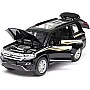 YBSM Diecast Car 1:32 For Toyota For Land-Cruiser SUV Cars Model Alloy Die Cast Sound And Light Pull Back Classic Luxury Vehicle Kids Toys Gift (Color : Black)