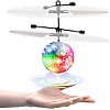 UTTORA Fliegender Ball, Hekopter Flugzeug Drohne Spielzeug,Infrarot-Induktions, Spielzeug, Flugzeuge Drohne mit bunt leuchtendem LED-Licht, Indoor und Outdoor-Spiele Geschenke