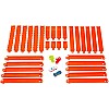 Hot Wheels - Track Creator Deluxe Track Set with 2 1:64 Scale Cars Included and 7 Meters of Speed Snap Track Pieces and Connectors with Different Lengths, Toy for Kids, 3+ Years, JDW42