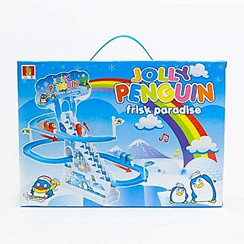 Portal Generic Play jolly penguin race and slide with music and battery