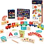 Battat Education – Wooden Letter Train Set – Alphabet Toy Train – Letter Train – ABC Train Toy – 3 Years + – ABC Railway