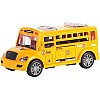 Baby School bus car toy children can open the door bus boy girl inertial fall-resistant car model 2 years old Orange