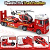 Kids Toys for 3 4 5 6 7 8 Years Old Boys, 15" Fire Truck Toy with Lights, Sounds, Toddler Friction Powered Truck Vehicle Toy for Boys Girls Birthday Gifts