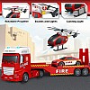 Kids Toys for 3 4 5 6 7 8 Years Old Boys, 15" Fire Truck Toy with Lights, Sounds, Toddler Friction Powered Truck Vehicle Toy for Boys Girls Birthday Gifts