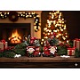 luminous ceramic christmas train