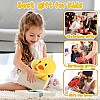 KIDSZONE 30cm Duck Stuffed Animals Plush Toy, Cute Yellow Duckling Duckie Stuff Plush Doll, Soft Funny Duck Plushie Hugging Pillow Sofa Cushion Gifts for Kids Baby Birthday Home Decoration