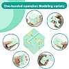 3pcs Infinity Cubes Fidget Toy, Magic Cube Stress and Anxiety Relief Puzzle Accessory Portable Children's Fingertips Decompress Square for Adults and Kids (R+B+G) (R+B+G)
