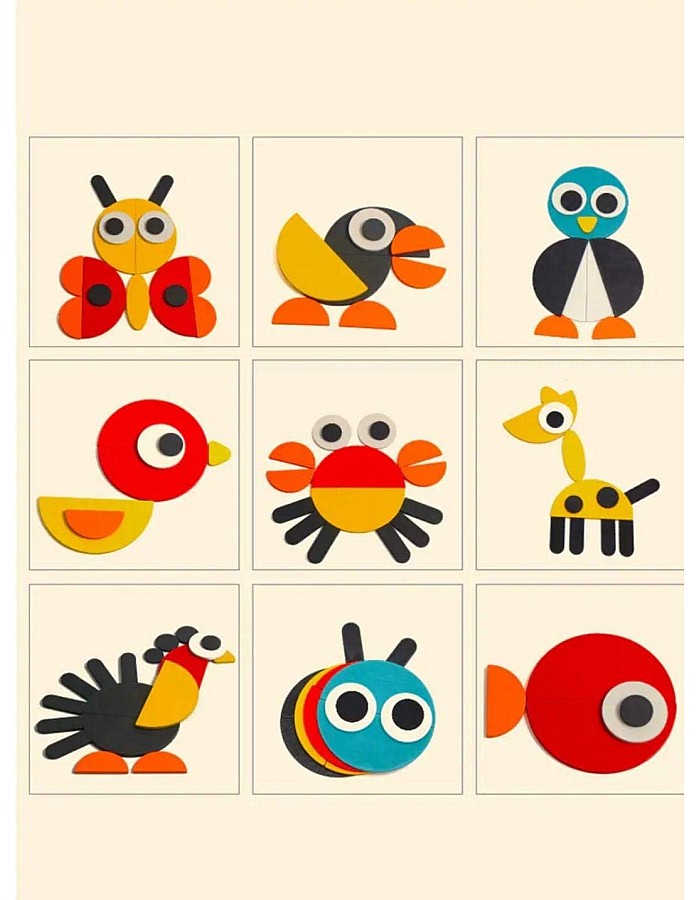 Game form the shapes of animals and birds