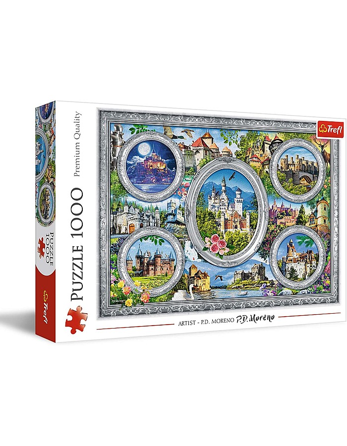 Trefl 1000-Castles of the world boy toys, girl toys, birthday gift, Christmas gift, growth, fun, for kids.