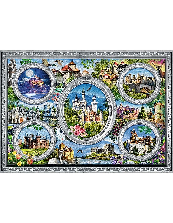 Trefl 1000-Castles of the world boy toys, girl toys, birthday gift, Christmas gift, growth, fun, for kids.