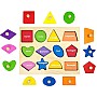 Montessori Toy Wooden Shape Peg Puzzles Montessori Baby Puzzle Geometric Shape Puzzle with Board Knob Preschool Wooden Puzzles for Toddlers 1-3 Year Old