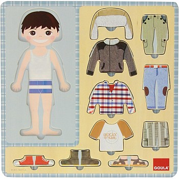 Goula Dress-up Boy Wooden Puzzle