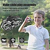 FLYNOVA Flying Toy, Hand Operated Drones Mini Drone Flying Ball Toys, Helicopter Toy with 360° Rotating and Luminous LED Lights for Children Adults Outdoor Fun (Black)