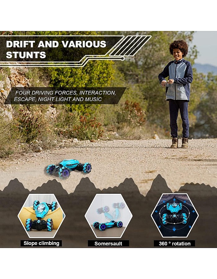 Gesture Sensing RC Stunt Car,Drift Stunt Remote Control Car,Gesture Rc Car,Remote Control Car,RC Cars,Remote Control Car For Boys 4-12,Rc Cars For Adults,Remote Control Car 360°Flip,Music With Lights