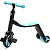 Tricycle 3 in 1 Children's Balance Pedals, Scooter, Balance Bike - Safe, Stable, Stimulates Physical Coordination (Blue)