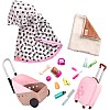 Our Generation Malia & Passenger Pets Bundle 18 inches Fashion Doll & Pet Travel Set boy toys, girl toys, birthday gift, Christmas gift, growth, fun, for kids.