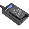 دورابرو شاحن بطارية LCD USB LP-E12 بديل لكاميرا كانون EOS M، EOS M2، EOS M10، EOS M100، EOS 100D، EOS Rebel SL1، EOS Kiss X7
