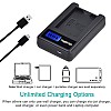 دورابرو شاحن بطارية LCD USB LP-E12 بديل لكاميرا كانون EOS M، EOS M2، EOS M10، EOS M100، EOS 100D، EOS Rebel SL1، EOS Kiss X7