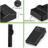 LP-E10 Battery Charger LC-E10 LC-E10C LC-E10E Compatible with Canon EOS Rebel T3, T5, T6, T7, EOS Kiss X50, X70, X80, X90, EOS 1100D, 1200D, 1300D, 1500D, 3000D(Not for T3i T5i T6i T6s T7i)