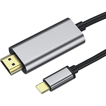 كيبل USB C الى HDMI 4k بطول 6 اقدام من كوبويشي، كيبل HDMI الى USB C ذكر كروم بوك، كيبل USB-C الى HDMI لاجهزة ماك ماك بوك برو 2022 وايباد 2021 وسيرفس برو 8 وفيفو