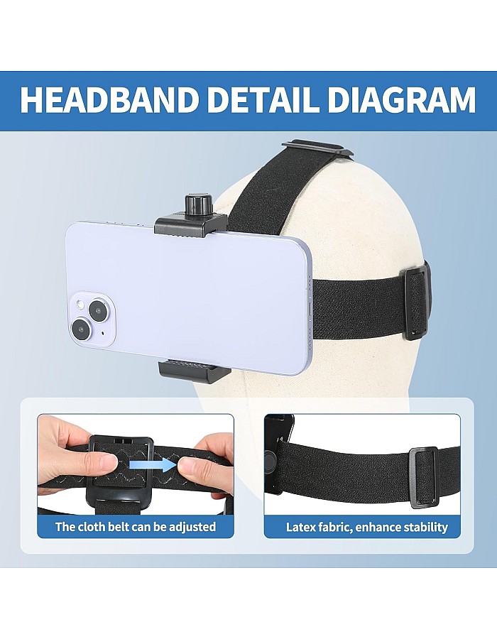 Taisioner Phone Chest Strap Harness Mount and Head Strap Holder POV kit for Mobile Phone Gopro Compatible with iPhone,Samsung,Camera,Gopro Hero 12/11/10/9/8,AKASO,DJI Osmo,Insta360 X2/X3 Other Camera