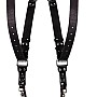 GenPro Black S002 Genuine Leather Dual Camera Strap: Carry Two Cameras in Style and Comfort